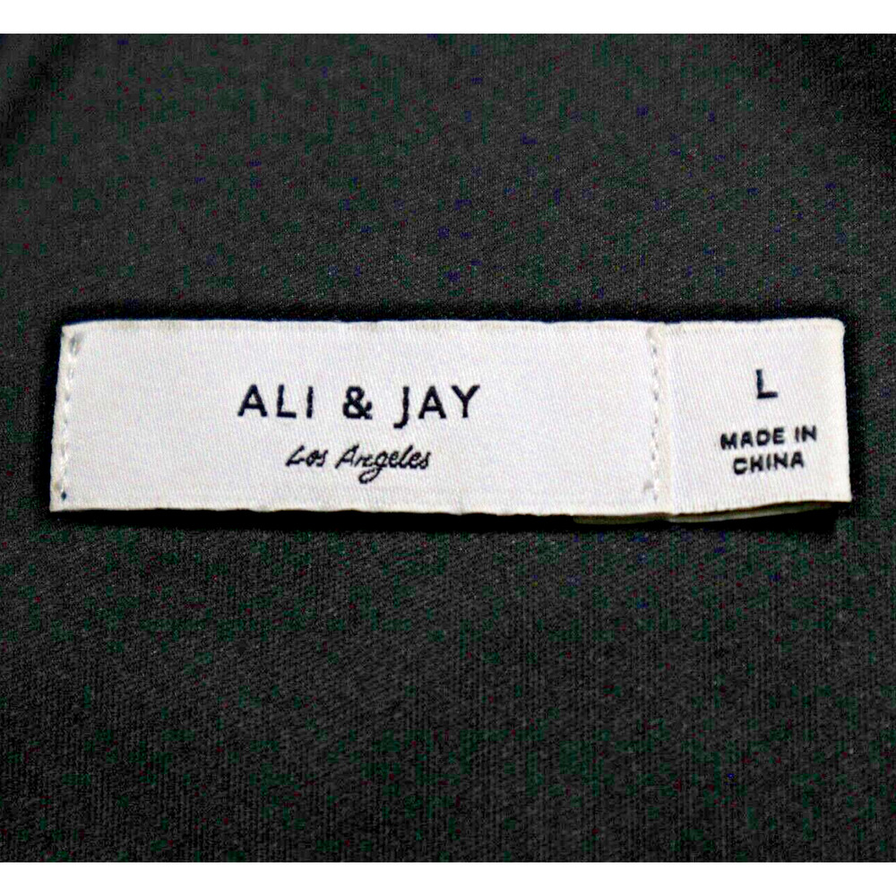 Ali & Jay Size L Disco Ball Copper Sequin Crop Top Black Zip Back - Picture 11 of 13